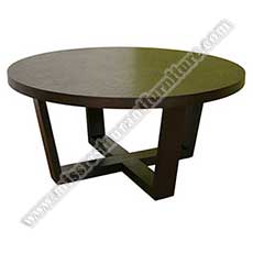 unique wood restaurant tables_wood restaurant tables 1002_Round ash wooden restaurant table with cross wood table base, classic unique solid wood ash wooden round restaurant tables