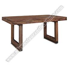 antique hotel dining tables_antique oak rectangle tables_wood restaurant tables 1015