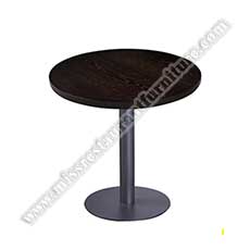 black MDF round tables_cheap round laminate tables_wood restaurant tables 1207