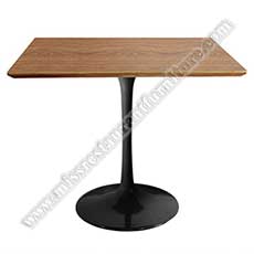 modern oak coffee tables_wood restaurant tables 1214_Modern design solid oak wooden square coffee tables restaurant tables with iron tulip table legs