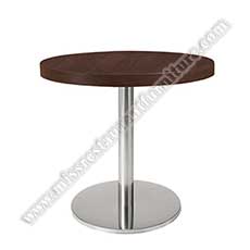 wood restaurant tables 1221_fast food MDF round dining tables_small fast food laminate tables