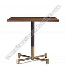 square cafe room oak tables_wood restaurant tables 1230_New design cross copper table legs with square dining room/cafe room solid oak wood cafe tables for sale