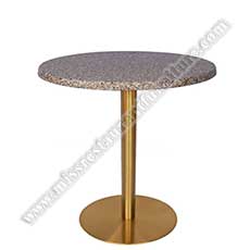 round quartz dining tables_60cm quartz bistro tables_marble restaurant tables 1513