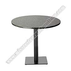 modern round quartz coffee tables_marble restaurant tables 1518_Modern design round black quartz stone coffee table top quality round quartz cafeteria tables with square black iron table base