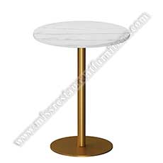 white indoor marble tables_marble restaurant tables 1519_Hot selling dining room round white indoor diner marble table top round simple outdoor marble tables with golden color metal table legs