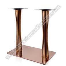 rome pillars iron table legs_gold color rome pillars table legs_restaurant brass table base 1947