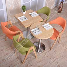 modern cafe dining chairs and table_restaurant table and chairs 3010_Customize modern cafe room 2 seat fabric dining chairs and table set, square/round cafe table and fabric dining chairs furniture