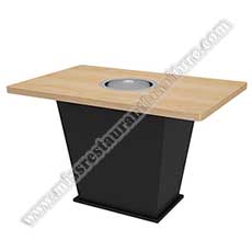 wooden hot pot tables 4011_wood barbecue tables_commercial hot pot tables