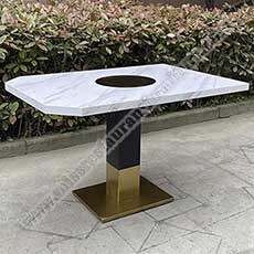 marble bbq dining table_smokeless hot pot table_marble hot pot tables 4208