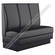 custom restaurant booth couches_restaurant booth seating 5014_Cheap customized unique design black vinyl upholstered restauarnt dining room booth couches