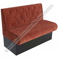 restaurant booth seating 5031_cafeteria fabric bench seating_red fabric upholstered booths