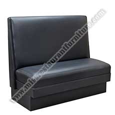 restaurant booth seating 5040_black leather bench seats_antique leather restaurant booth