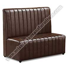 restaurant booth seating 5057_commercial restaurant booth_stripe leather dining booth
