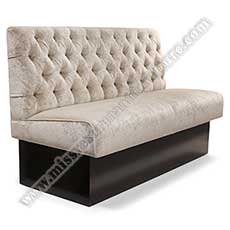 restaurant booth seating 5068_buttom back bench couch_storage fabric dining couch