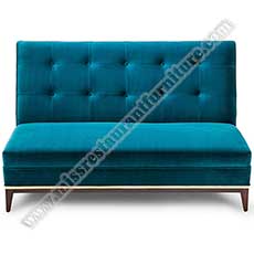 restaurant booth seating 5213_luxury velvet lobby sofa_button velvet hotel sofa