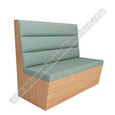 commercial banquette seating_restaurant booth seating 5254_Design solid wood upholstered cafe booth seating commercial 47inch plywood frame restaurant banquette seating