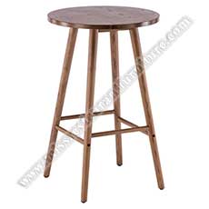 restaurant bar tables 6003_round high bar tables_wood high bar tables