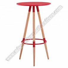 simple cafe high tables_red painting bistro high tables_restaurant bar tables 6011