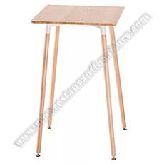 square dining high bar tables_modern coffee wood bar tables_restaurant bar tables 6012