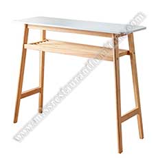 restaurant bar tables 6014_cafeteria wood high bar tables_modern long wood bar tables