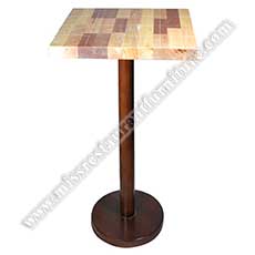 restaurant bar tables 6018_modern wood high bar tables_square wood high bar tables