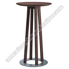 restaurant bar tables 6019_oak round high bar tables_restaurant wood high bar tables