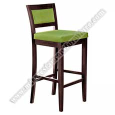 custom wood high stools_leather restaurant high chairs_restaurant bar stools 6310