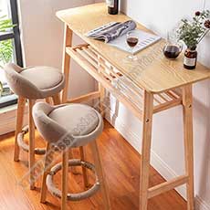 bar table and chairs set 6613_dining wood bar table and chairs_simple wood bar table and chairs