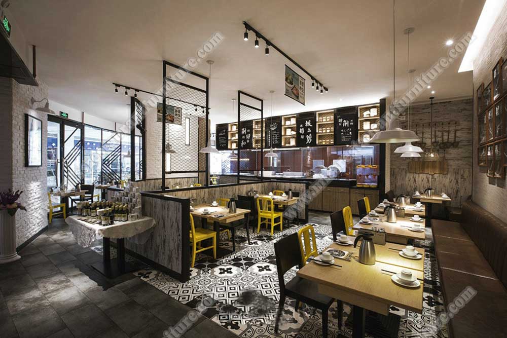 Hongkong jiumaojiu restaurant furniture_restaurant table and metal chairs, leather restaurant booth set