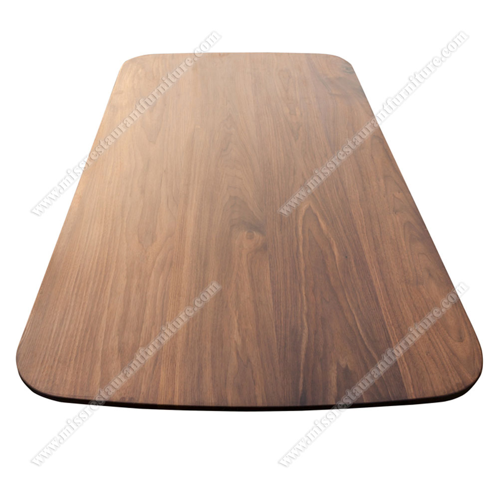 Classic solid wood rectangle dining coffee table tops slab oak wooden rustic restaurant table top